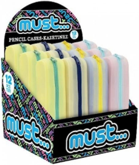 Must Team Focus Silicone Pencil Case Yellow - Blue Various Colours