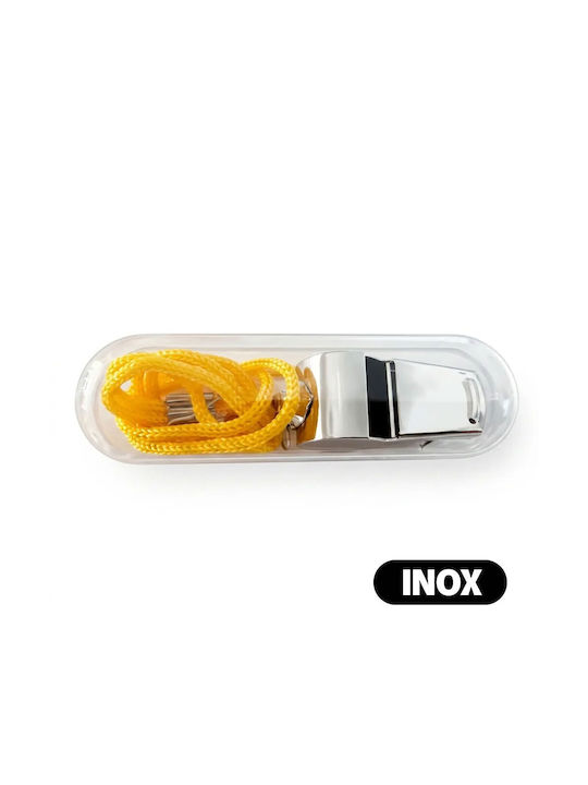 Stainless Steel Professional Whistle Transparent Box Cord Piece Stainless Steel Professional Whistle Transparent Box Cord Piece