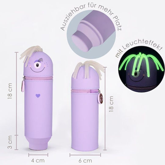Lulubug Monster Gang Pooky Purple Pencil Case