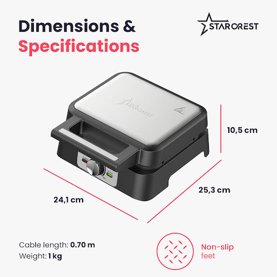 Starcrest Βαφλιέρα 2 Θέσεων 1600W