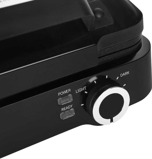 Kraft & Dele Aparat de Vafe pentru Vafe Rectangulare cu 2 Compartimente 2200W