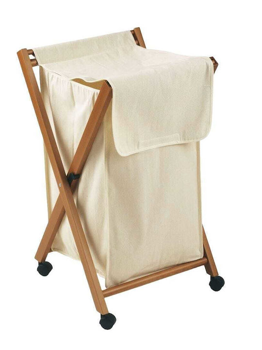 Arredamenti Italia Coș de rufe din țesătură pliabil 90 l cu capac 78x50x90cm