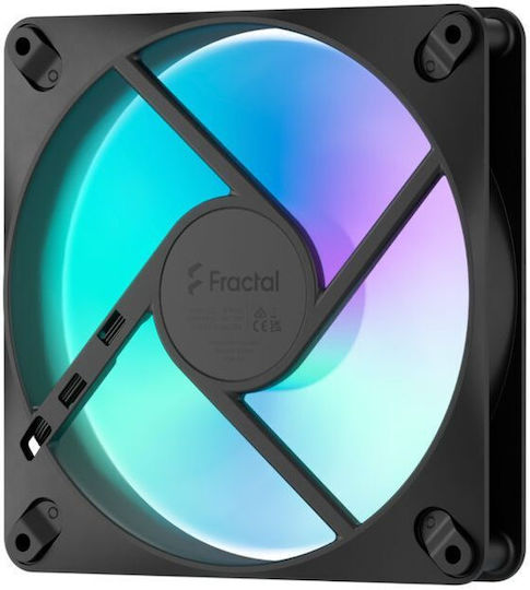 Fractal Design Dynamic 3 - 14 Вентилатор за кутия 140mm (1800rpm / 76.3cfm) Без светодиоди Осветление и Свързване 4-изводна ШИМ