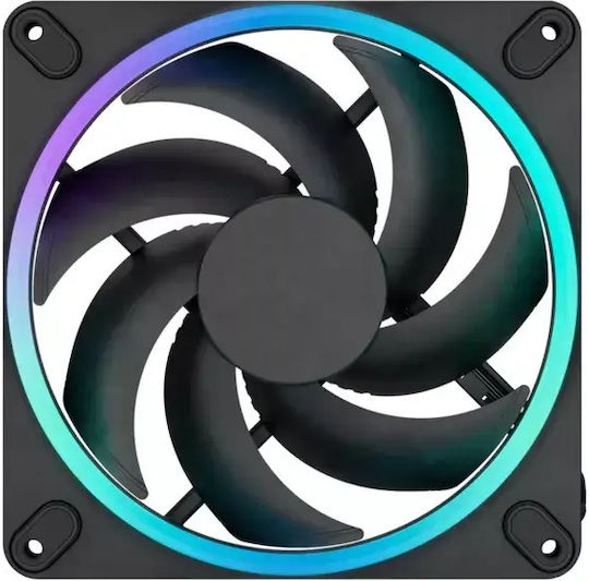 Fractal Design Dynamic 3 - 14 Вентилатор за кутия 140mm (1800rpm / 76.3cfm) Без светодиоди Осветление и Свързване 4-изводна ШИМ