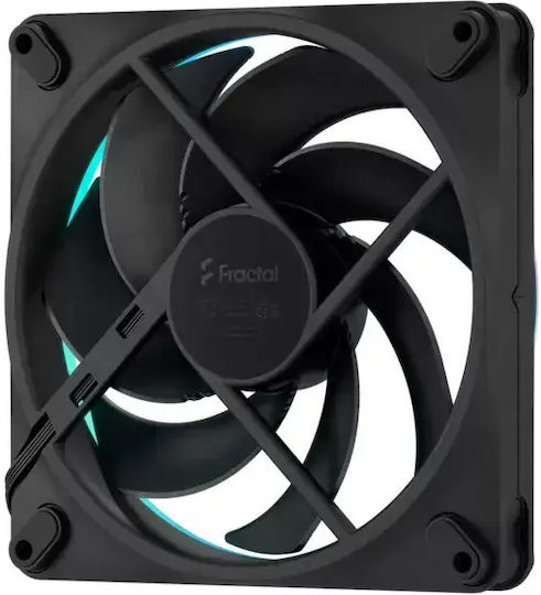 Fractal Design Dynamic 3 - 14 Вентилатор за кутия 140mm (1800rpm / 76.3cfm) Без светодиоди Осветление и Свързване 4-изводна ШИМ
