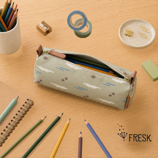 Fresk Crocodile Pencil Case Barrel Green