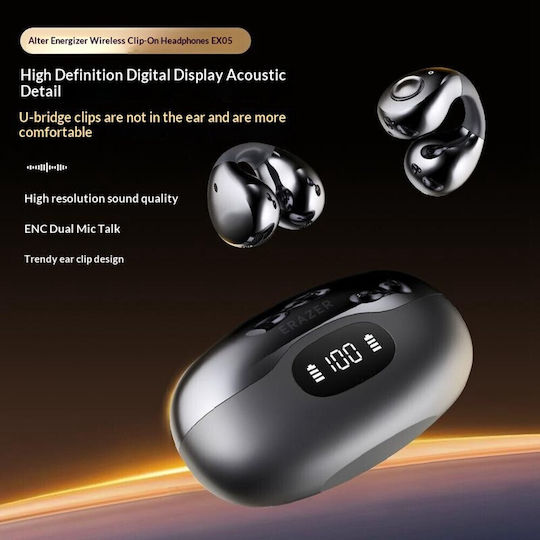 Lenovo Erazer EX05 In-Ear Bluetooth Handsfree Headphones with Charging Case Grey