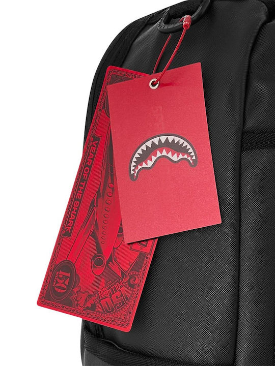 Sprayground Lux Black Ghost Drip School Backpack Junior High-High School Black 29 x 15 x 46cm