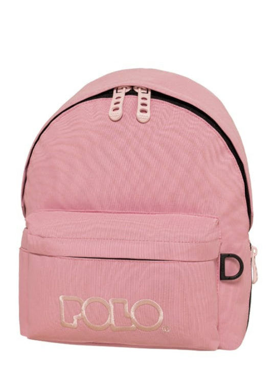 Polo School Backpack Junior High-High School with Water Bottle Holder Pink 20lt 30 x 21 x 42cm 2026