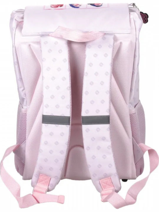 Gim KPOP Demon Hunters Huntrix School Backpack for Elementary with Water Bottle Holder Pink 27litre