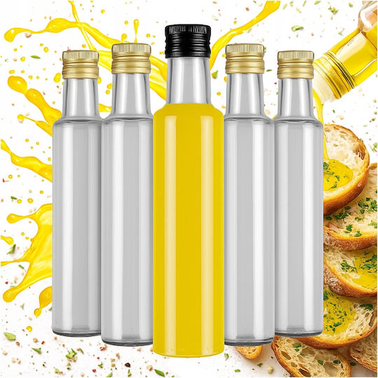Bimberek Vilde Öl- und Essigspender-Set Glas mit Fluss 250ml