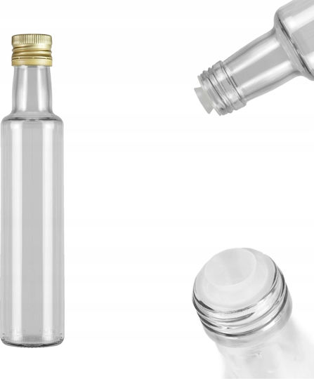 Bimberek Vilde Öl- und Essigspender-Set Glas mit Fluss 250ml