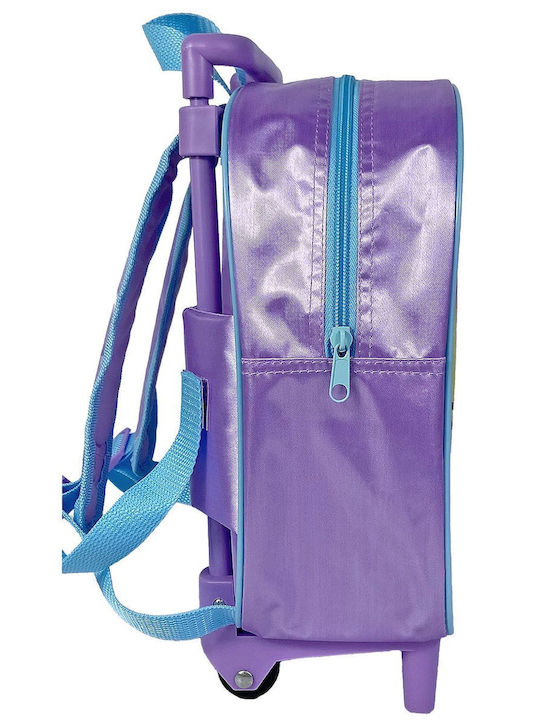 Gabby's Dollhouse Kindergarten Trolley School Bag Purple 23 x 10 x 29cm