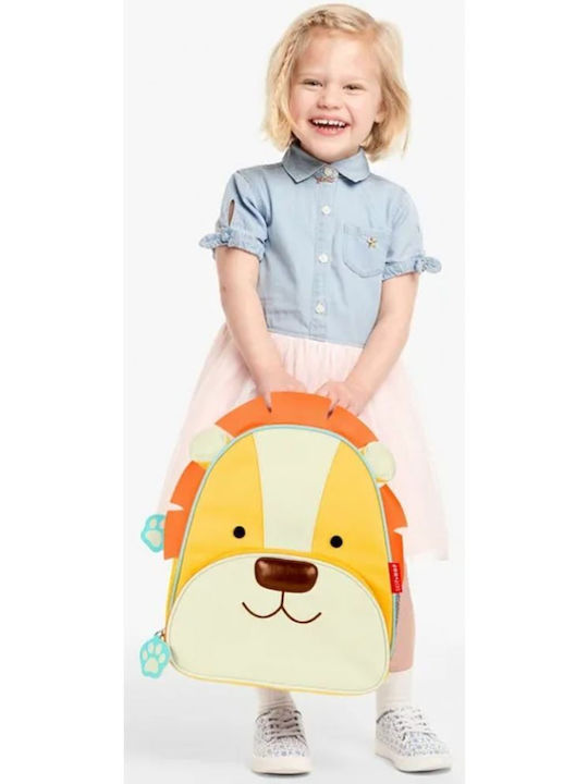 Skip Hop Zoo Ученическа Раница Детска Градина с Джоб за Бутилка Оранжева 28 x 13 x 30 см