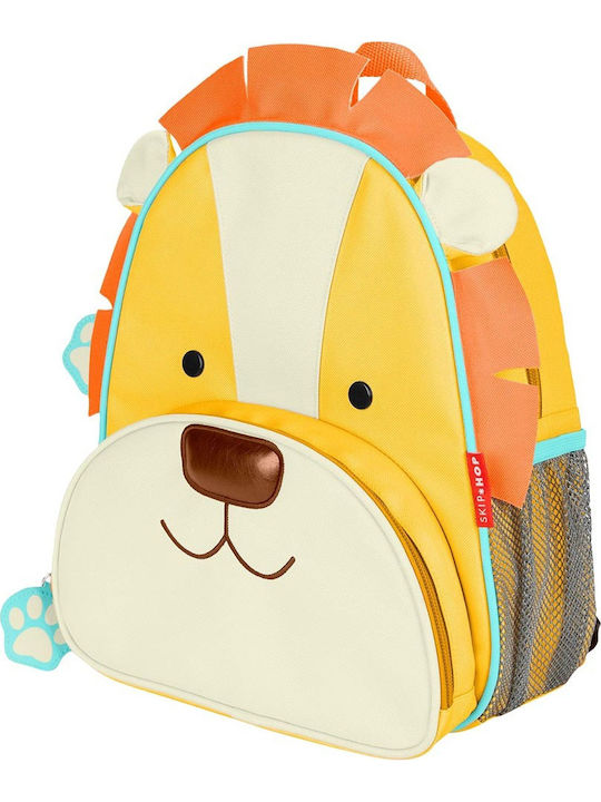 Skip Hop Zoo Ученическа Раница Детска Градина с Джоб за Бутилка Оранжева 28 x 13 x 30 см
