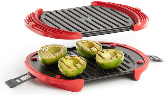 Microwave Oven Baking Dish Lekue 1009082 27x20 7 8x4 4 From Platinum Silicone Steel Non Stick Coating 0 To +240c Red