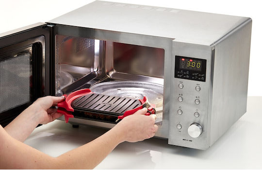 Microwave Oven Baking Dish Lekue 1009082 27x20 7 8x4 4 From Platinum Silicone Steel Non Stick Coating 0 To +240c Red