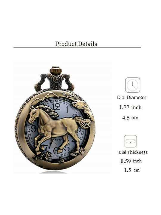 Pocket Watch In Bronze Color Molfs