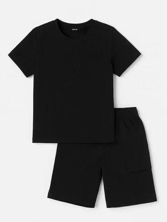 Kids Set with Shorts Summer 2 Pieces Brown