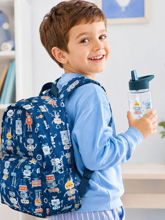 A Little Lovely Company Kindergarten School Backpack Blue 23.5 x 10 x 30cm
