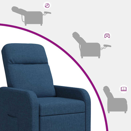 Scaun De Relax Masaj Albastru 66x95x100cm