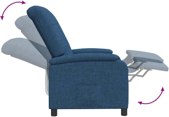 Πολυθρόνα Relax Massage Μπλε 66x95x100cm