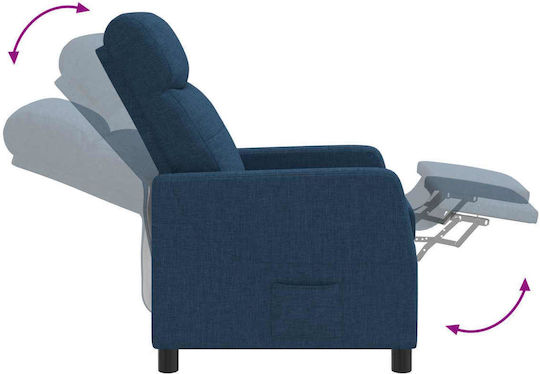 Scaun De Relax Masaj Albastru 66x95x100cm