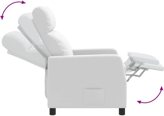Πολυθρόνα Relax Massage Λευκό 66x95x100cm