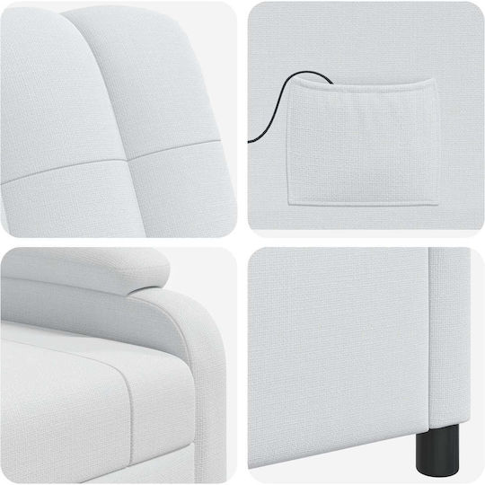 Relax Sessel Massage Weiß 66x95x100cm Relax Sessel Massage Weiß 66x95x100cm
