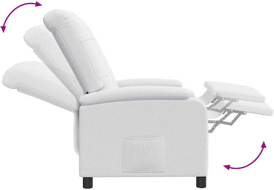 Relax Sessel Massage Weiß 66x95x100cm