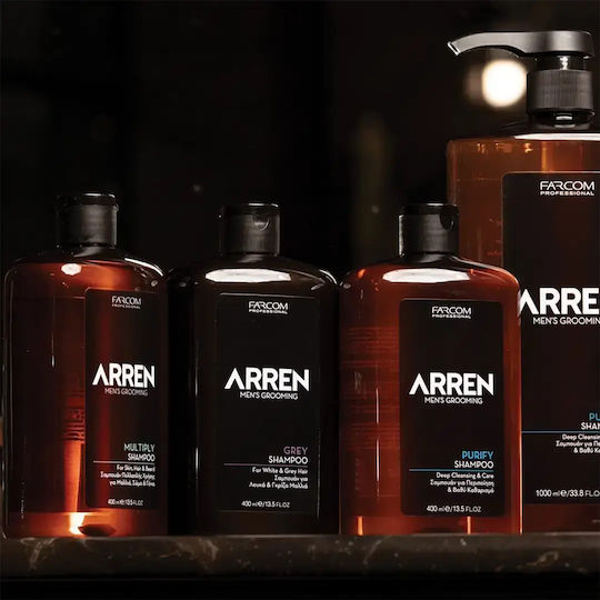 Farcom Arren Men's Grooming Multiply Shampoos Glanz für Alle Haartypen 400ml