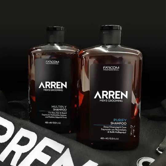 Farcom Arren Men's Grooming Multiply Shampoos Glanz für Alle Haartypen 400ml