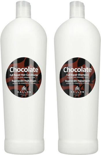 Kallos Chocolate Full Repair Shampoos Glanz für Trocken Haare 1000ml