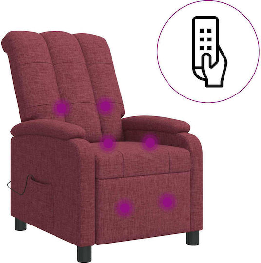 Relax Armchair Massage Red 66x95x100cm