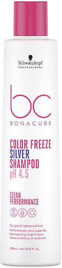 Schwarzkopf Bonacure Color Freeze Silver p.H 4.5 Shampoos für Gefärbt Haare 250ml