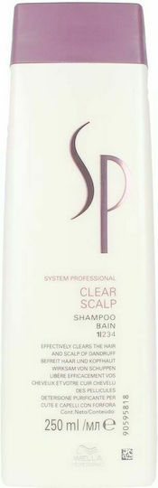 Wella Clear Scalp Shampeeling Shampoos Against Dandruff & Dry Scalp for All Hair Types 250ml