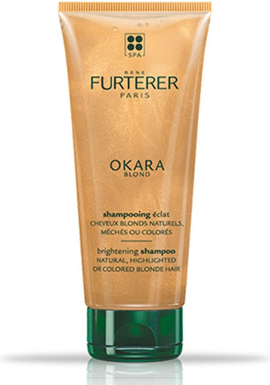 Rene Furterer Okara Blond Bright Shampoos Reconstruction/Nourishment & Shine for All Hair Types 200ml