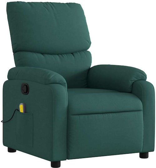 Scaun De Relax Masaj Cu Puf Verde Închis 75x99x99cm