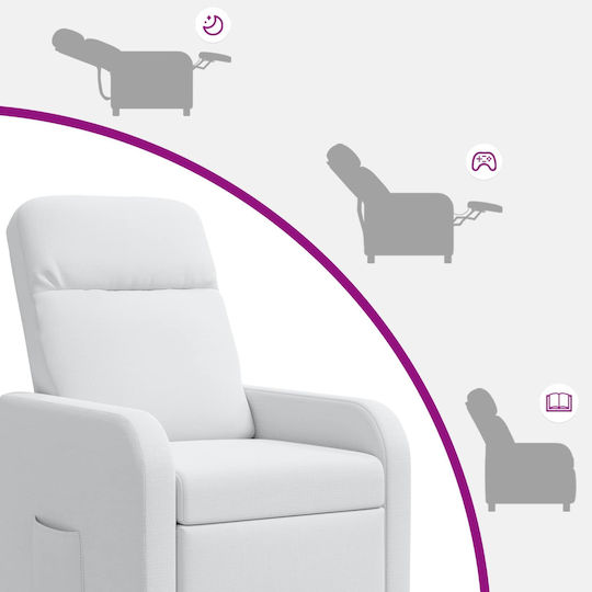 Relax Massage Armchair White 66x95x100cm