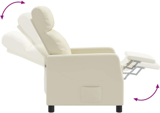 Relax Sessel Massage Beige 66x95x100cm