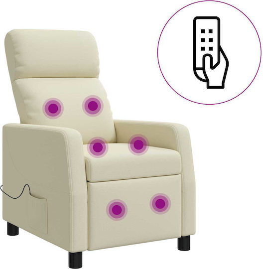 Relax Sessel Massage Beige 66x95x100cm