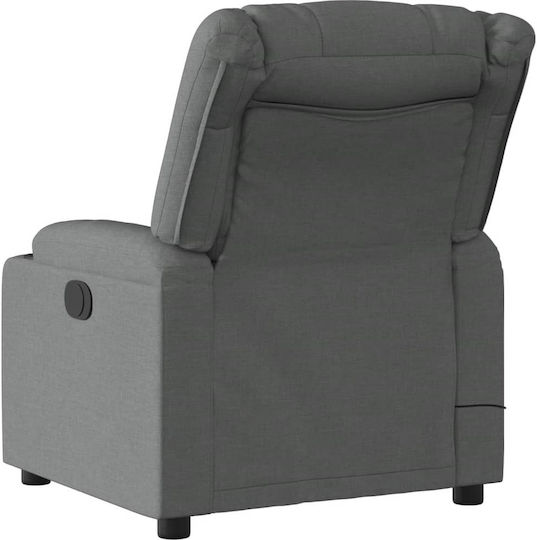 Relax Massage Armchair with Footstool Dark Grey 77x93x99cm