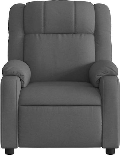 Relax Armchair with Footstool Dark Grey 77x95x99cm