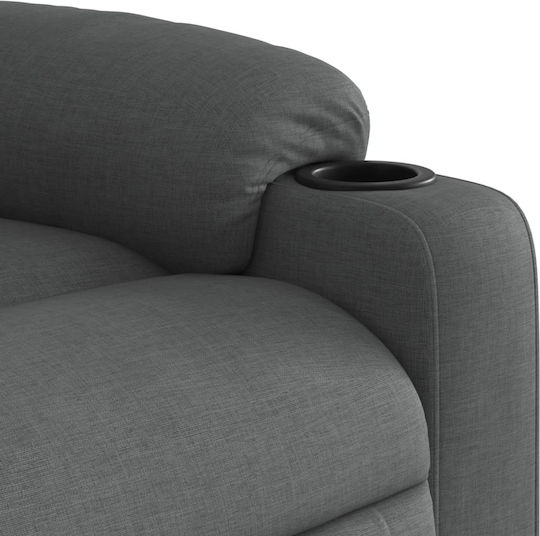 Relax Massage Armchair with Footstool Dark Grey 77x93x99cm