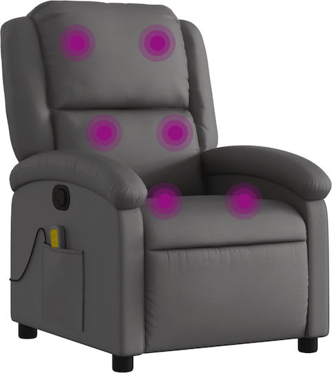 Relax με Υποπόδιο 71x86.5x99.5cm Γκρι Relax με Υποπόδιο 71x86.5x99.5cm Γκρι