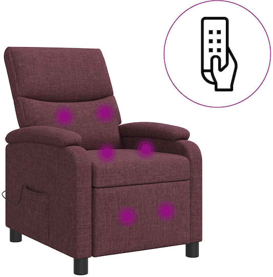 Πολυθρόνα Relax Massage Μοβ 66x95x100cm