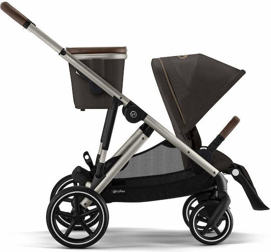 Cybex Gazelle S Baby Stroller Suitable for Newborn Taupe - Chocolate Brown 12.6kg