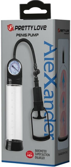 Pretty Love Alexander Penis Pump Barometer Τρόμπα Πέους Διάφανη