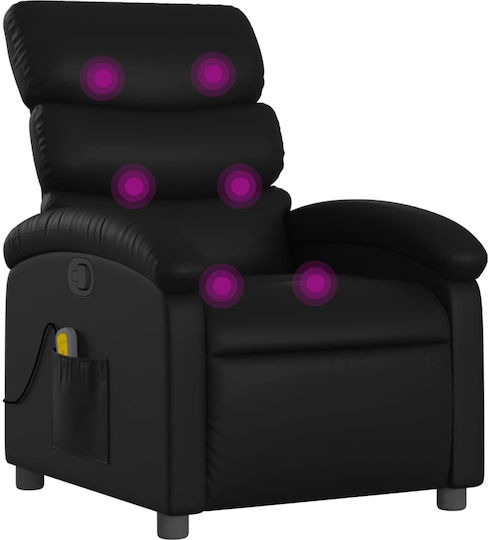 Relax με Υποπόδιο 70x92x99.5cm Μαύρη Relax με Υποπόδιο 70x92x99.5cm Μαύρη