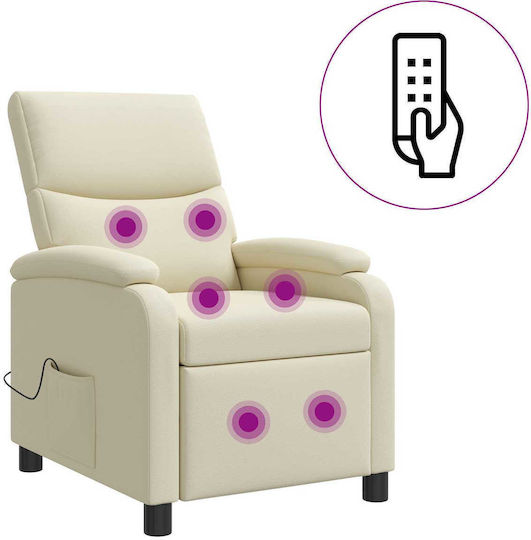 Πολυθρόνα Relax Massage Κρεμ 66x95x100cm